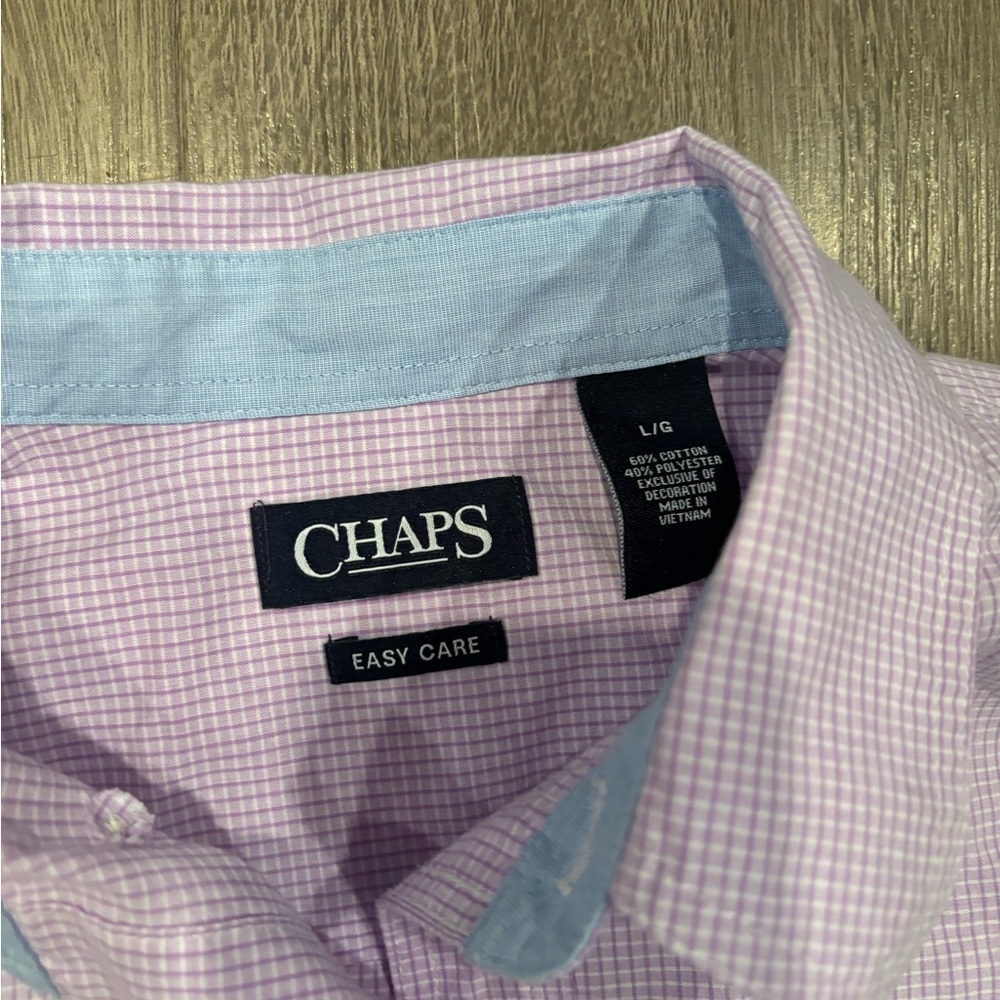 Chaps Easy Care Button Down Large - image 2